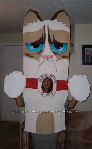 Homemade Grumpy Cat Costume from Facebook