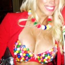 Sexy Homemade Gumball Machine Costume