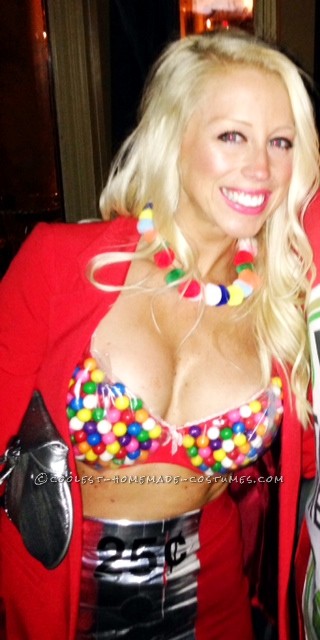 Sexy Homemade Gumball Machine Costume