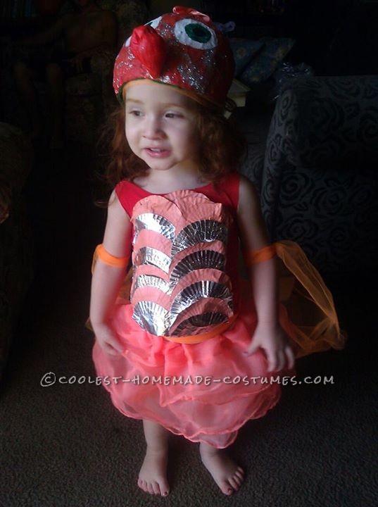 Cool Handmade Goldfish Costume for a Girl