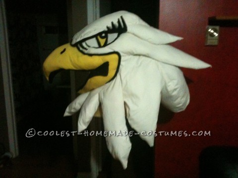 Entirely Homemade Hawkettes Mascot Costume