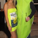 Sexy Homemade Corona with Lime Couple Costume