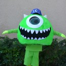 Coolest Homemade Mike Wazoski Halloween Costume