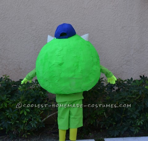 Coolest Homemade Mike Wazoski Halloween Costume