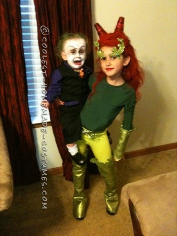 Coolest Brother/Sister Poison Ivy and Joker DIY Costumes