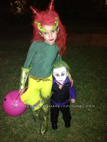 Coolest Brother/Sister Poison Ivy and Joker DIY Costumes