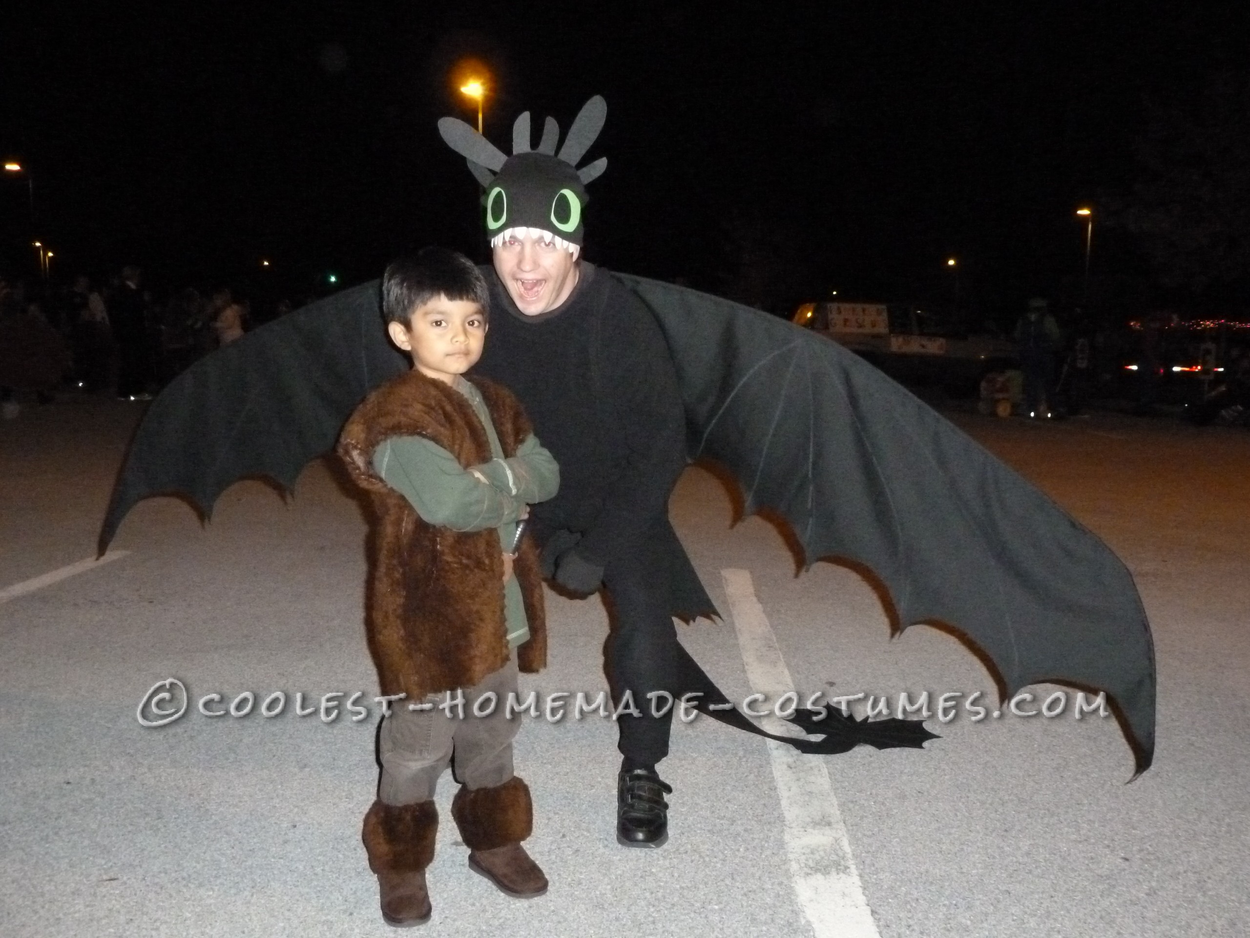 Father/Son DIY Costume: How to Train Your [Husband to be a] Dragon, and His Trainer!