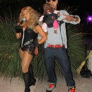 Funny Illusion Couple Costume: Jay-Z, Beyonce and Blue Ivy