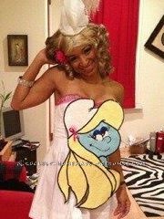 Sexy Homemade Katy Perry Smurfette Dress/Costume