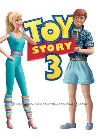 Awesome Homemade Ken and Barbie Toy Story 3 Couple Costume