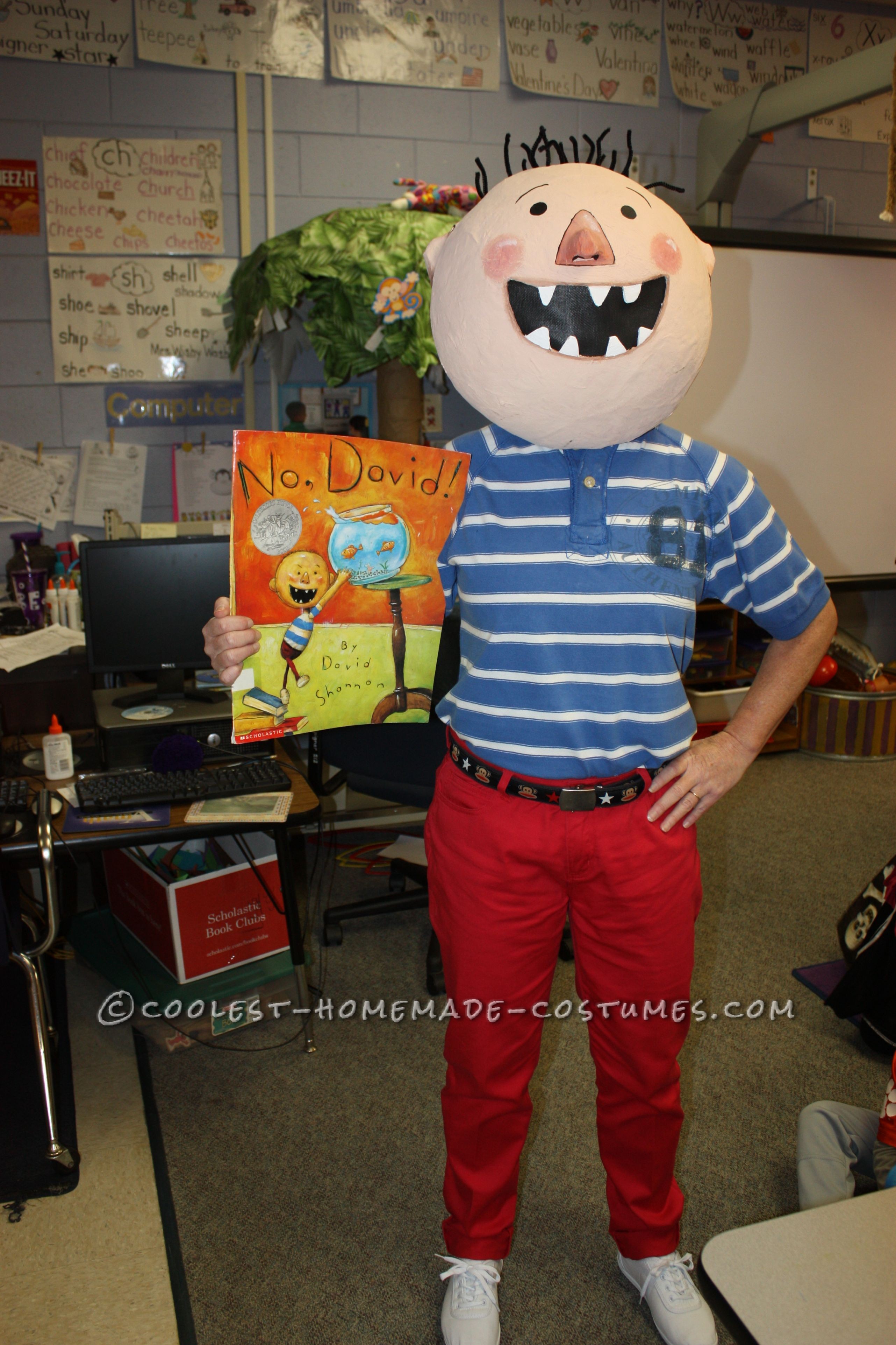 Fun DIY Costume by a Kindergarten Teacher: David from "No, David!" Children's Book