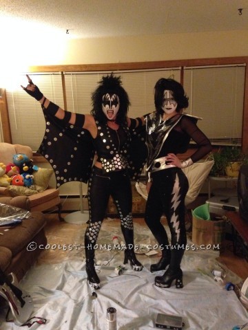 Cool Homemade KISS Group Halloween Costume