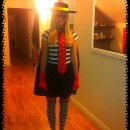 Last-Minute Homemade Hamburglar Costume for a Woman