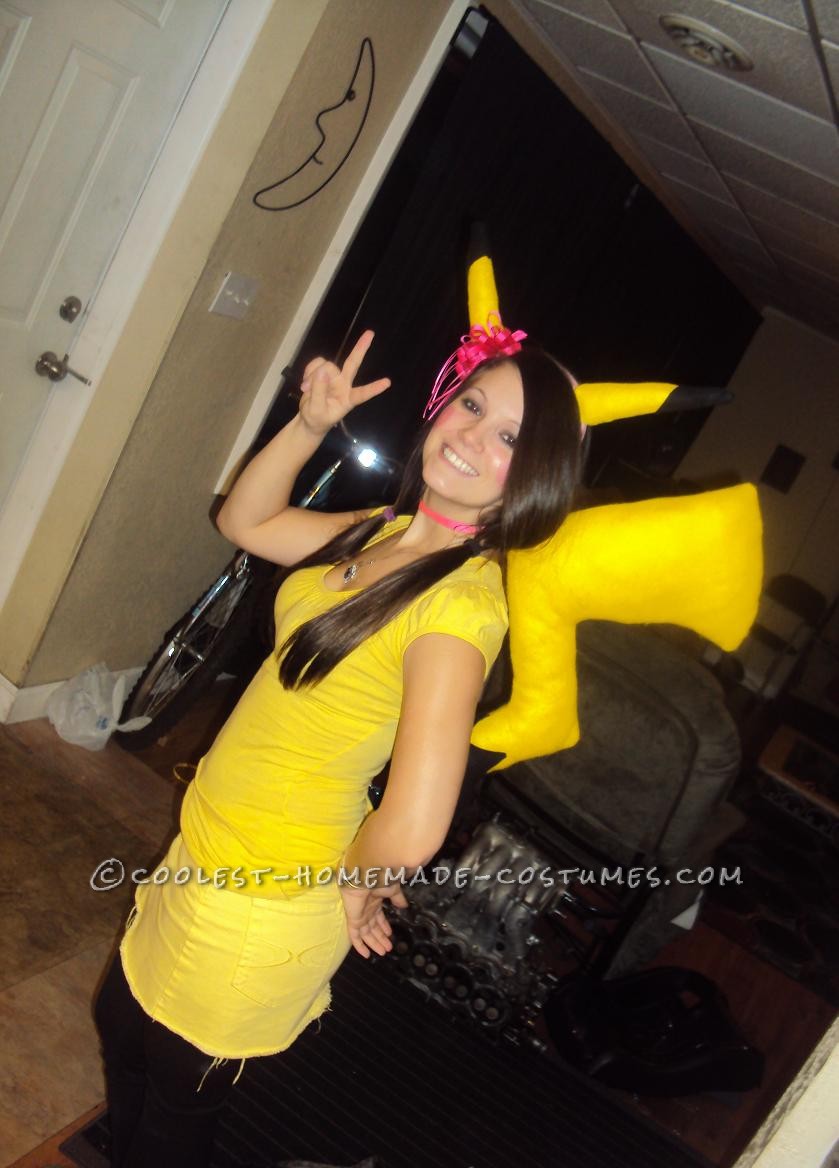 Last-Minute Homemade Pikachu Costume