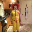 Last-Minute Ronald McDonald Costume