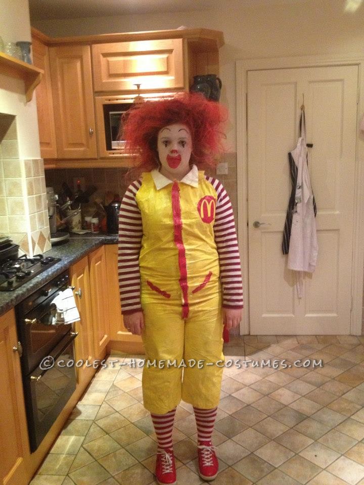 Last-Minute Ronald McDonald Costume