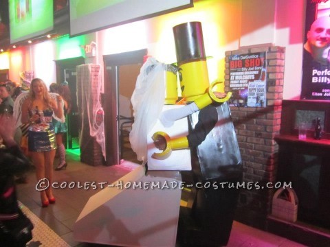 Cool Homemade LEGO Bride and Groom Couple Halloween Costume