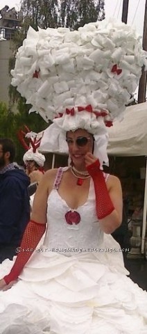 Homemade Cake Costume Made from Coffee Filters!