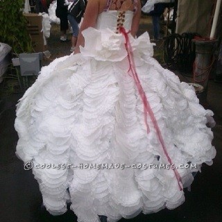 Homemade Cake Costume Made from Coffee Filters!