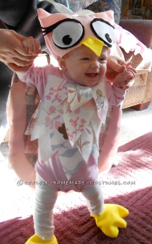 Sweet Homemade Halloween Baby Costume: Little Owl