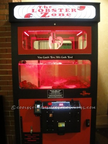 Cool Homemade Lobster Zone Claw Machine Costume