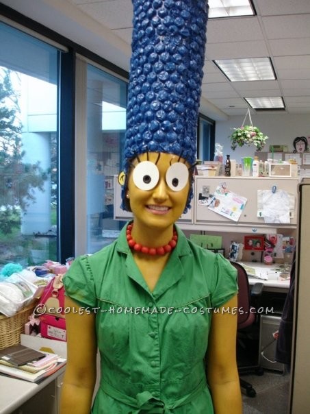Cool Homemade Marge Simpson Costume