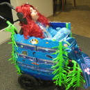 Cool Wheelchair Costume Idea: Mermaid in a Wheelchair with Real Water