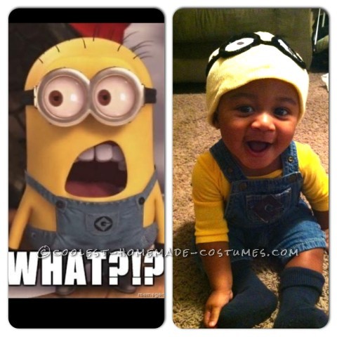 Coolest Homemade Baby Costume: Merry Minion Mischief