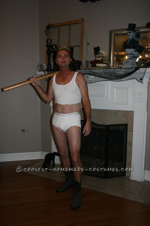 Hilarious Miley Cyrus Wrecking Ball Costume for a Guy