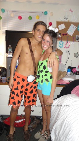 Cute and Sexy Pebbles and Bam Bam Couple Costume