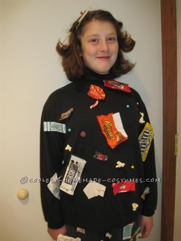 Original and Fun Homemade Costume Idea for a Girl: Movie Theatre Floor