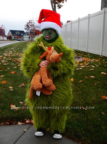 Cool Homemade Halloween Costume: The Grinch Who Stole Christmas (and the Show!)