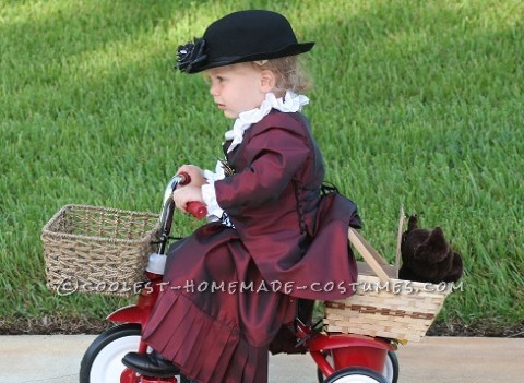 Cool Handmade Toddler Costume: Ms. Gulch with Toto from Wizard of Oz