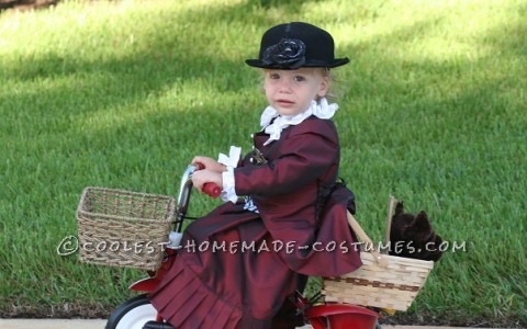 Cool Handmade Toddler Costume: Ms. Gulch with Toto from Wizard of Oz