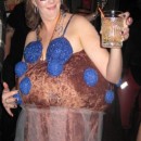 Creative Homemade Muffin Top Costume for a Woman