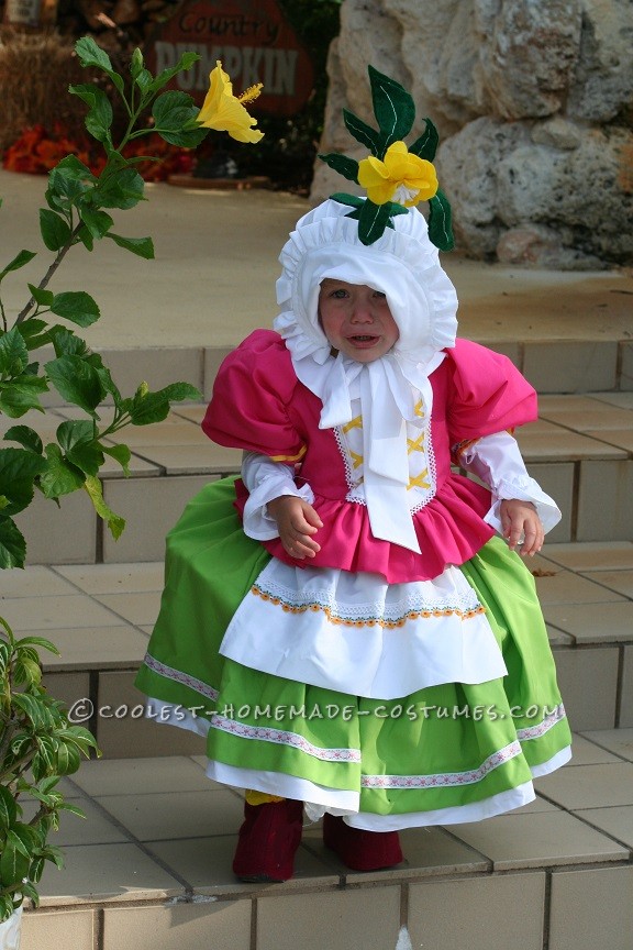 Cute Homemade Toddler Costume: Munchkin from Wizard of Oz