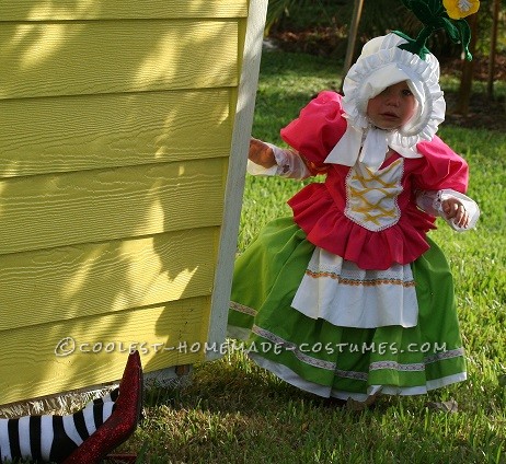 Cute Homemade Toddler Costume: Munchkin from Wizard of Oz