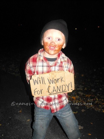 Cheap and Easy Little Bum Costume Idea for a Child