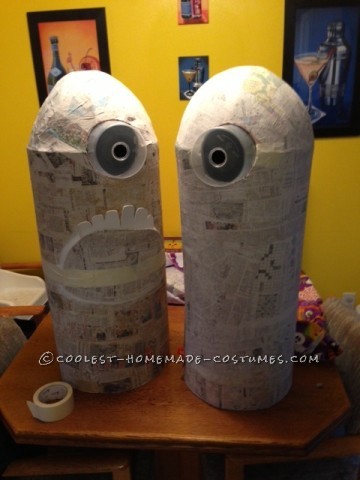 Funny Homemade Minions Couple Costume