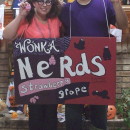 Cool DIY Couple Costume: Willy Wonka Nerds Candy Couple