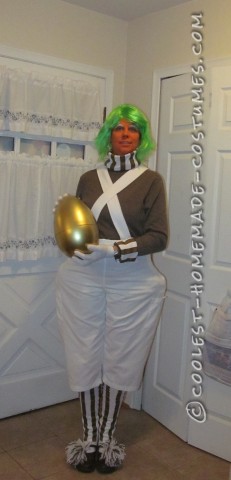 Cool Homemade Oompa Loompa Couple Costume