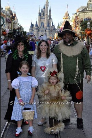 Coolest Homemade Wizard of Oz Family Costume