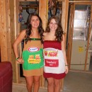 Fun Homemade Peanut Butter and Jelly Couple Costume