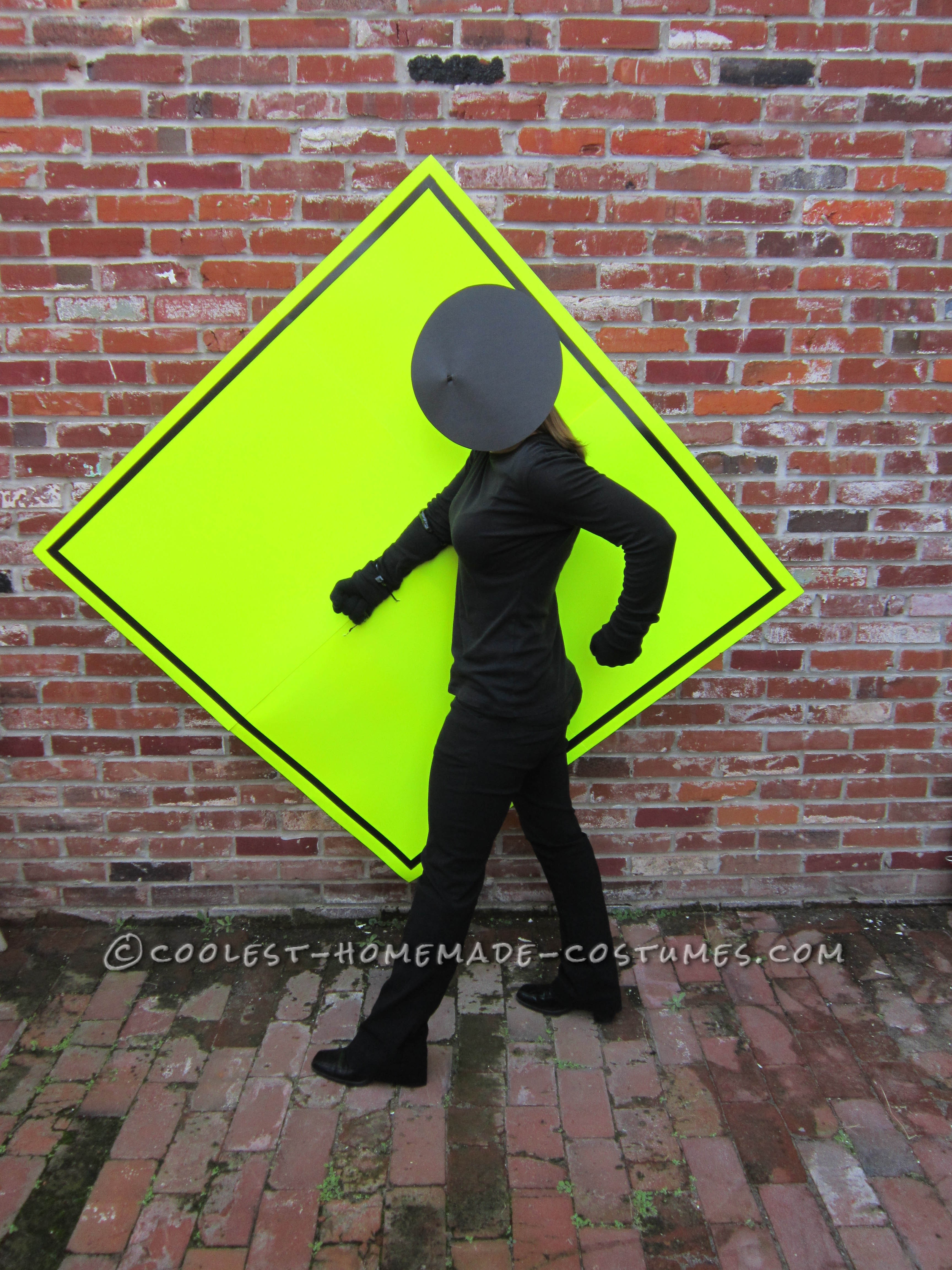 Easy and Cheap Homemade Costume Idea: Pedestrian Crossing