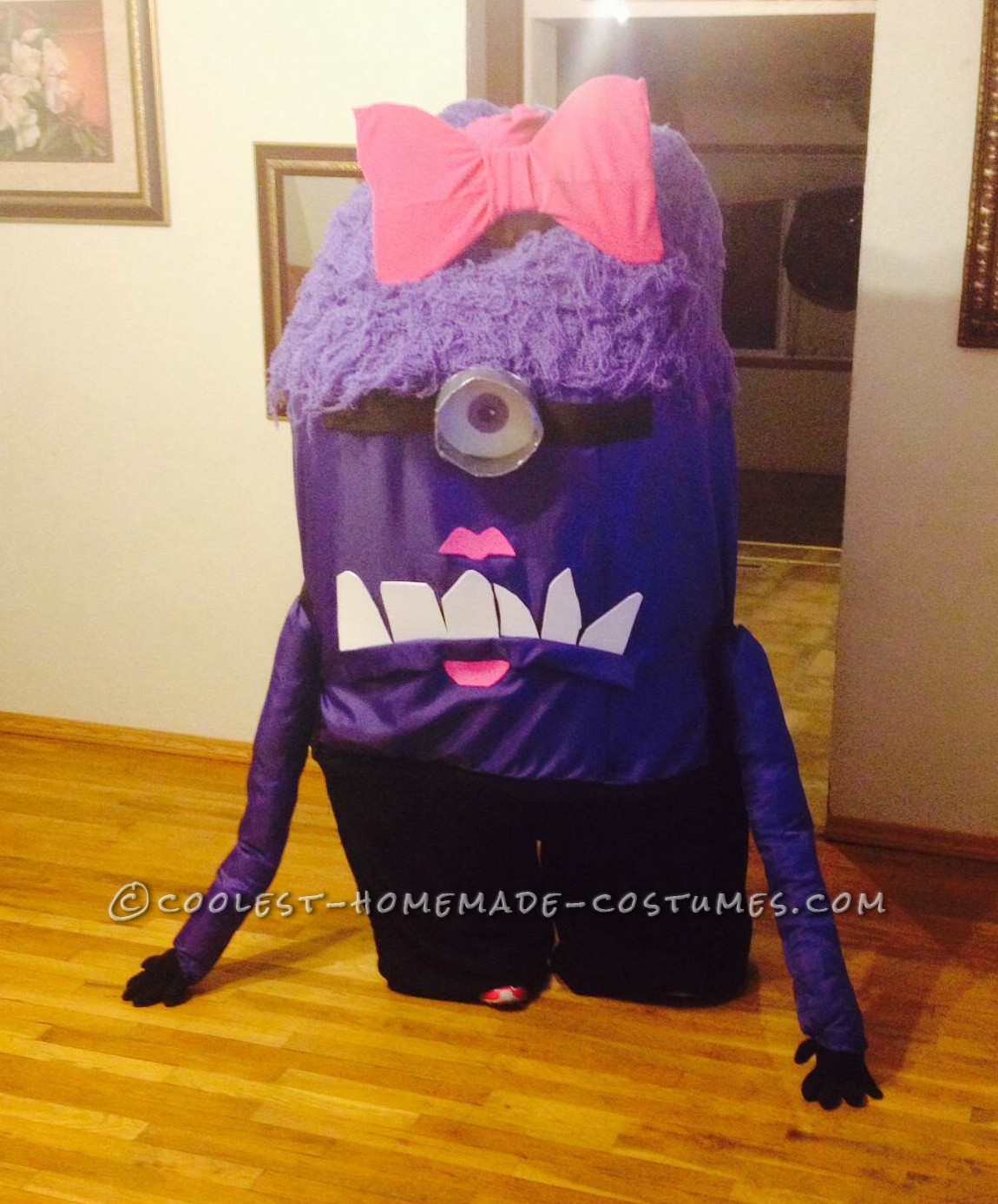 Homemade Girly Purple Minion Costume