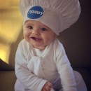 Cute Pillsbury Doughboy Baby Costume (and Mom the Baker)