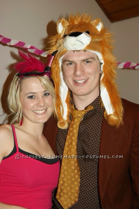 Pink Flamingo and Hedgehog Couple Costume for Alice in Wonderland Party