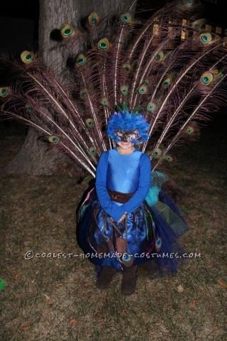 Pretty Little Peacock Costume for a Girl