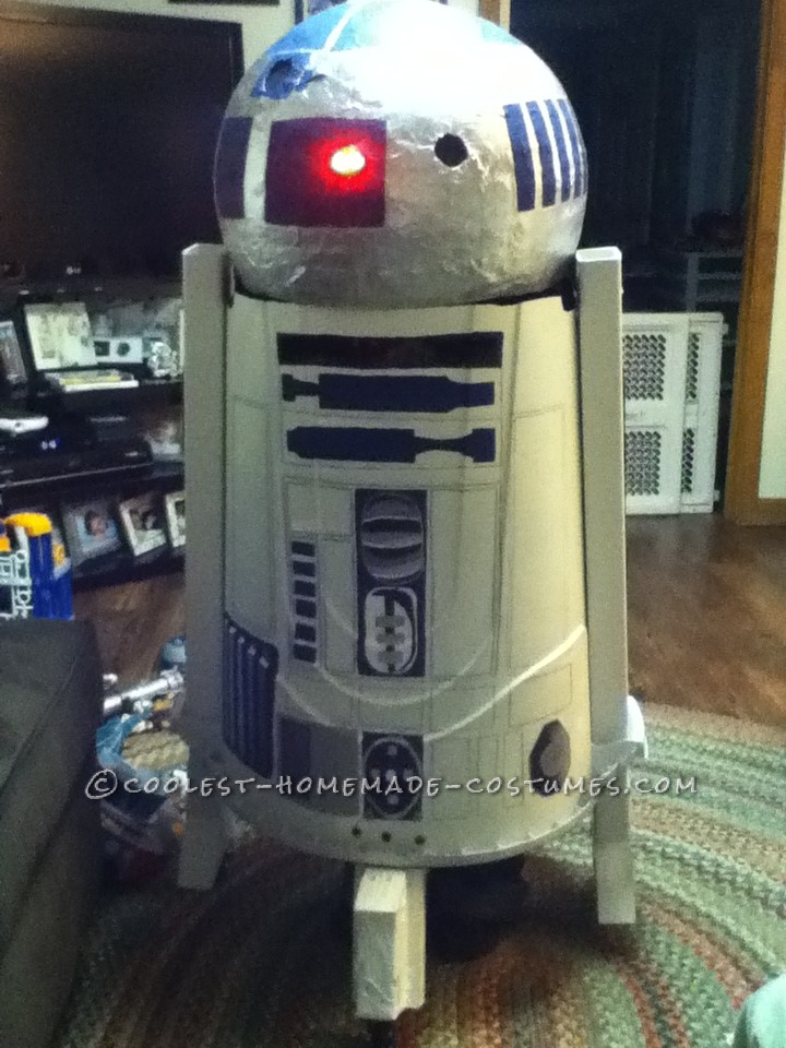 Homemade R2D2 Halloween Costume