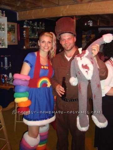 Cool DIY Rainbow Brite Costume for a Woman